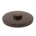 Hapco-Elmar R1020WAL-Essential 3 Qt. Round Ice Bucket Lid for R1000, Walnut, PK 36 R1020WAL